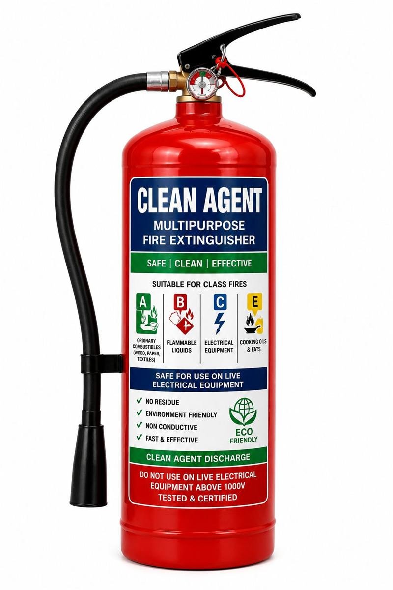 Clean Agent Multipurpose Fire Extinguisher